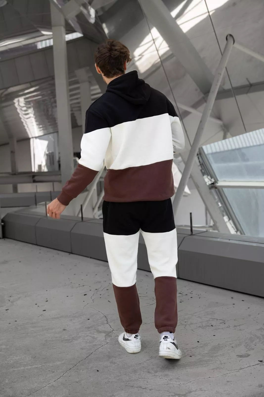 Men's black three-color tracksuit One