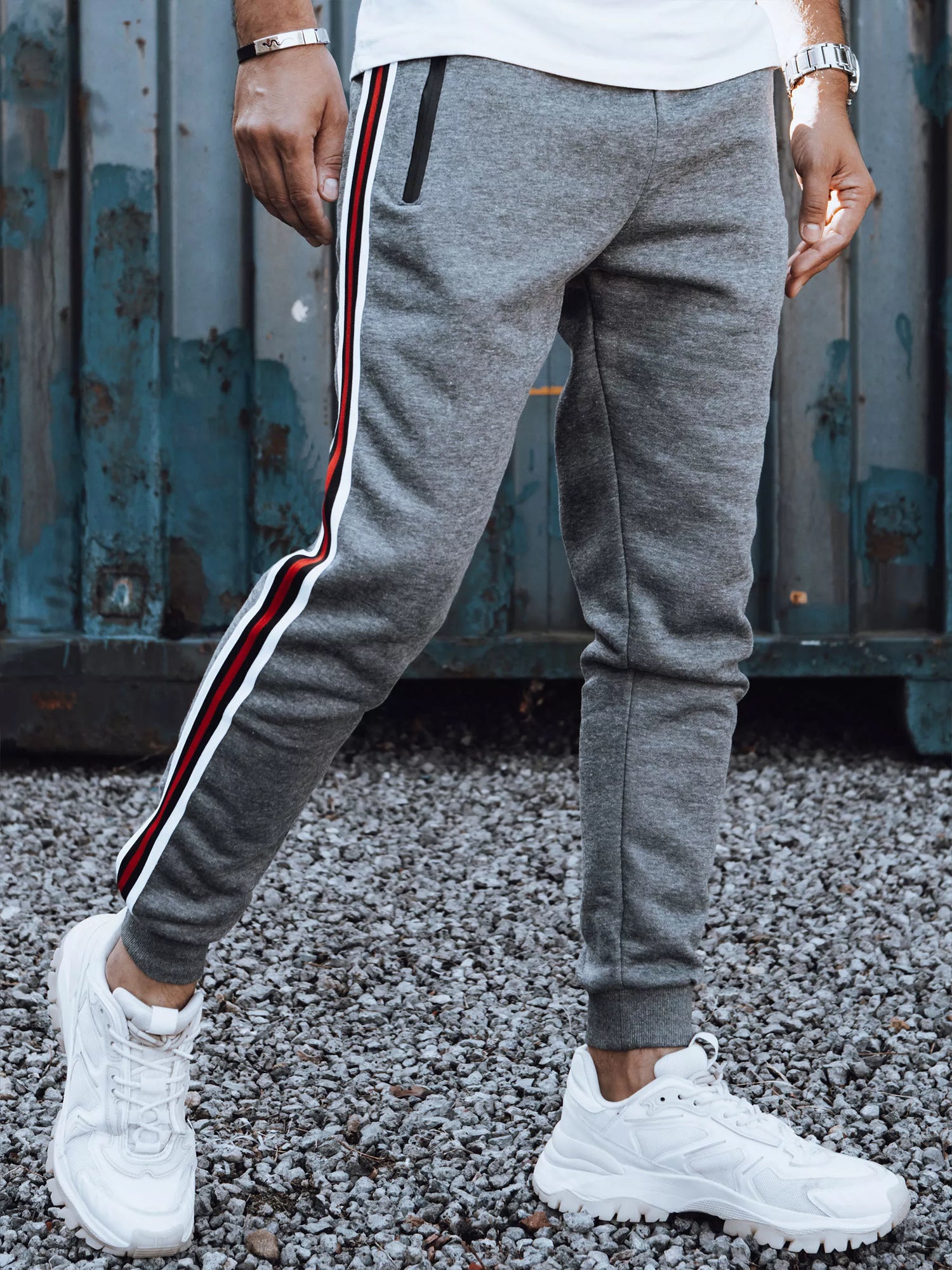 Men's dark gray casual pants Adam