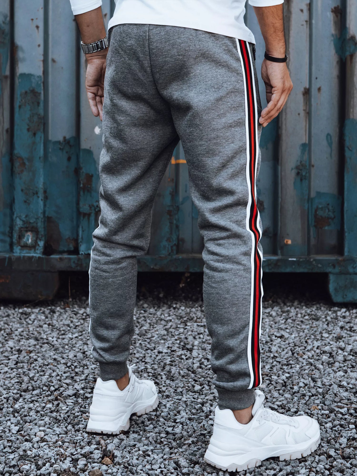 Men's dark gray casual pants Adam