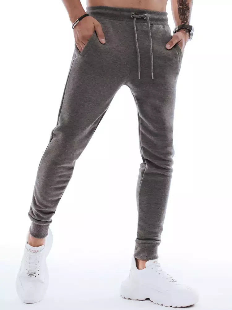 Men's dark gray casual pants Denol