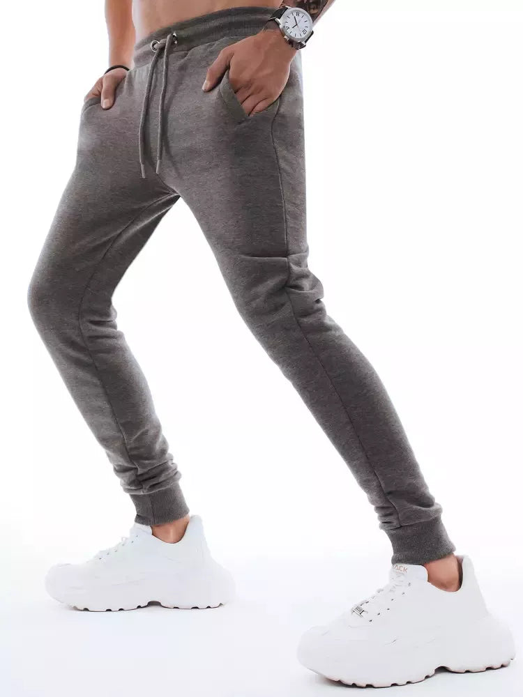 Men's dark gray casual pants Denol