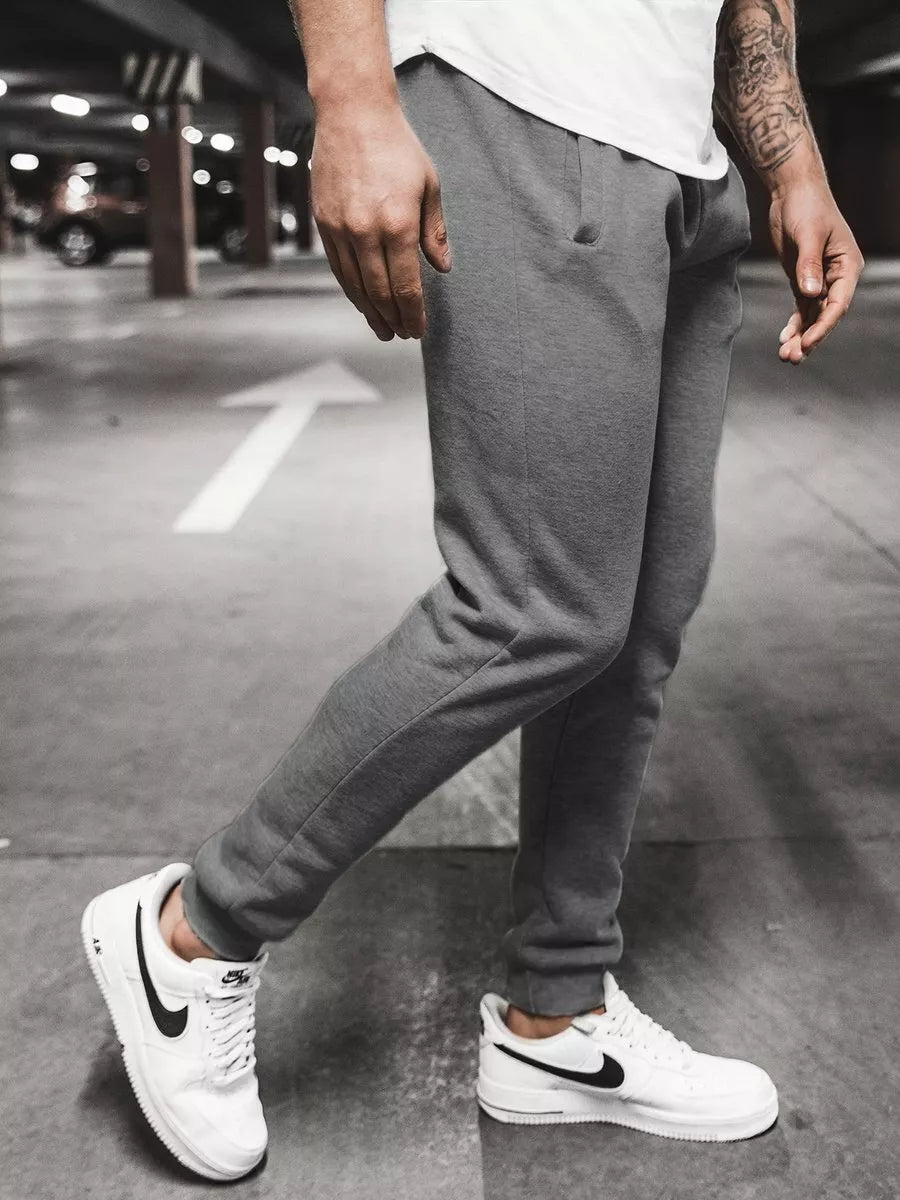 Men's dark gray casual pants Resol 