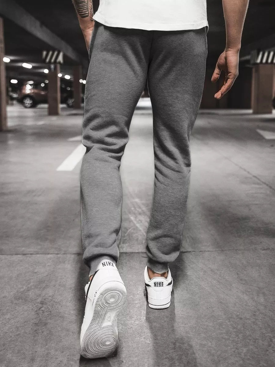 Men's dark gray casual pants Resol 