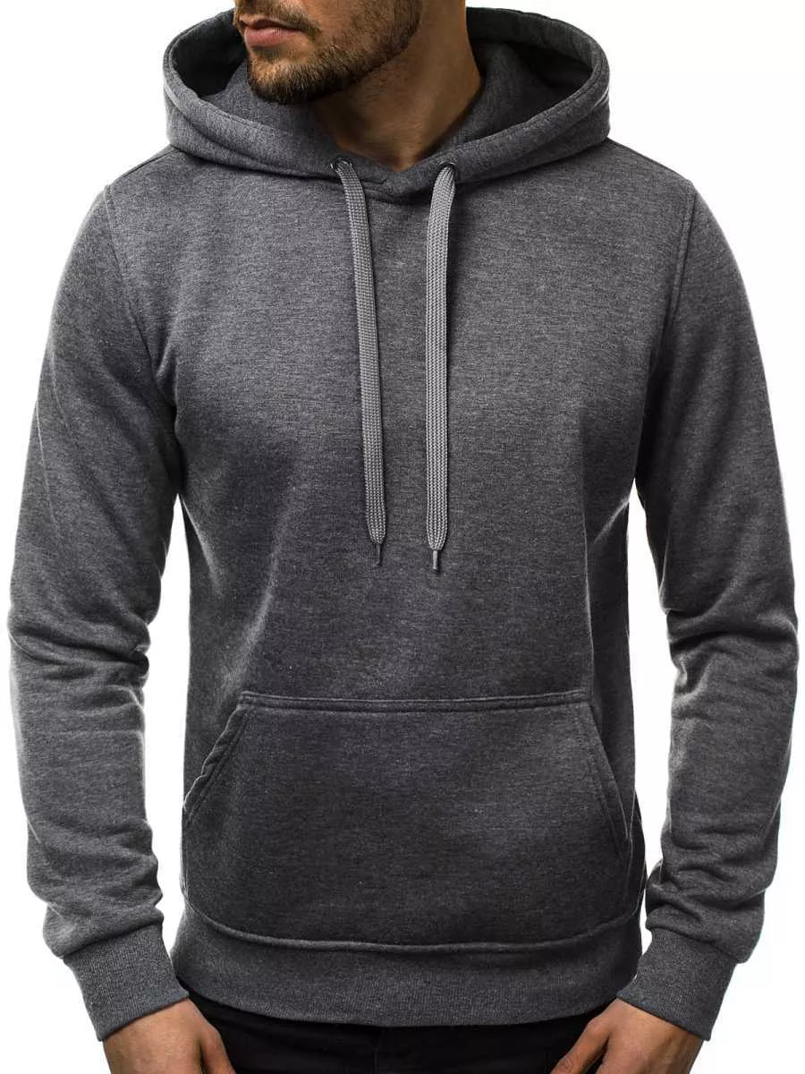 Dark gray men's hoodie Buvoli