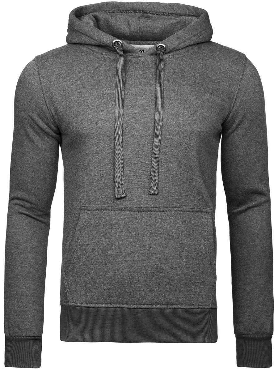 Dark gray men's hoodie Buvoli
