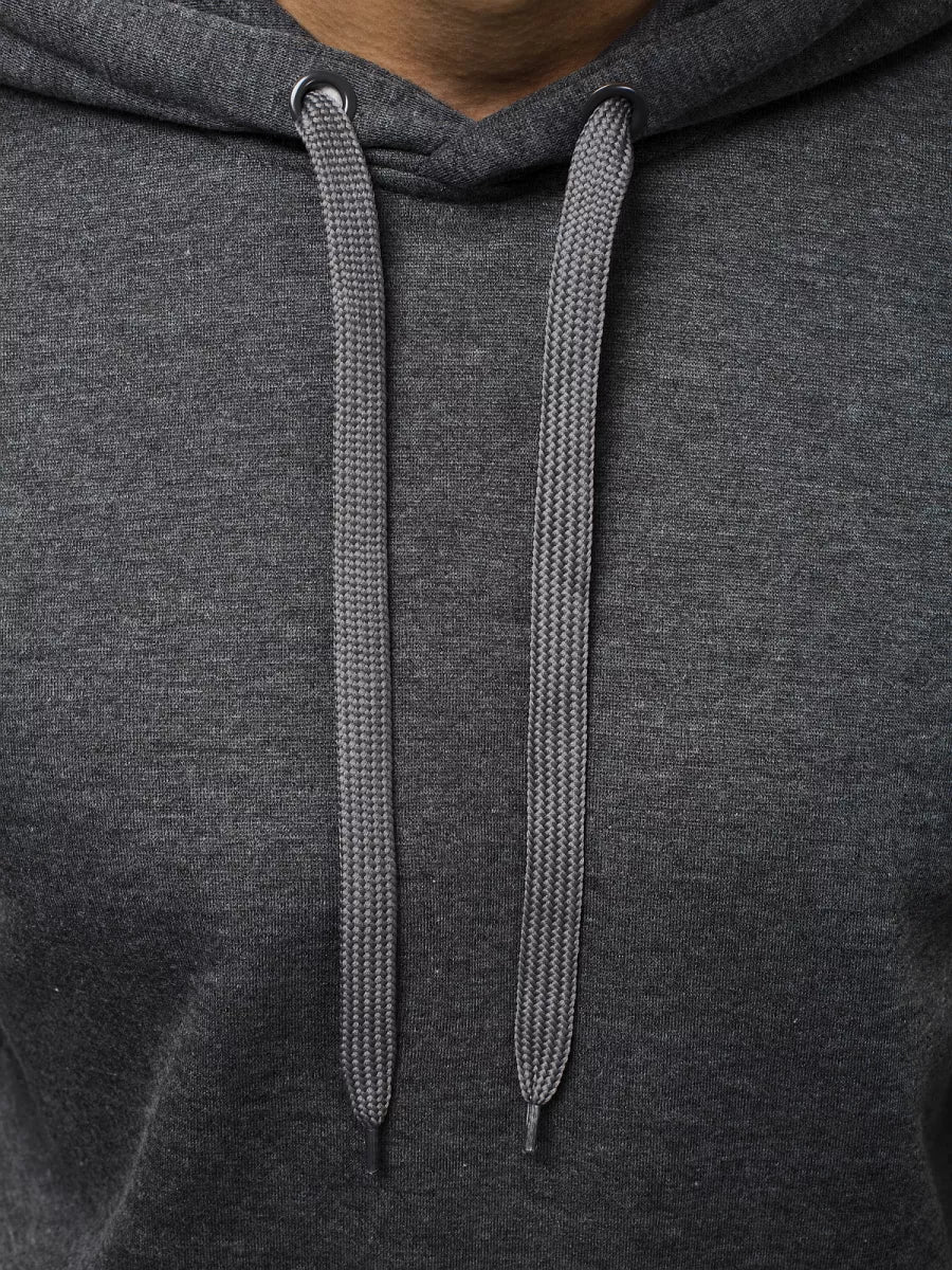 Dark gray men's hoodie Buvoli