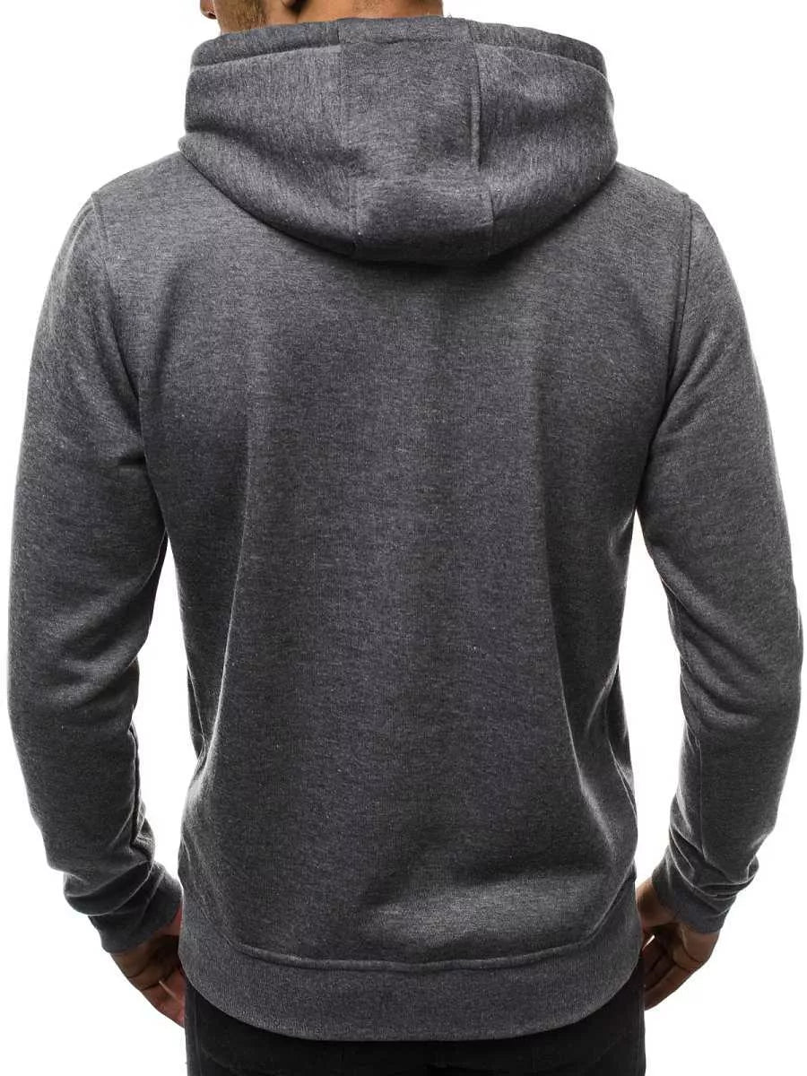 Dark gray men's hoodie Buvoli
