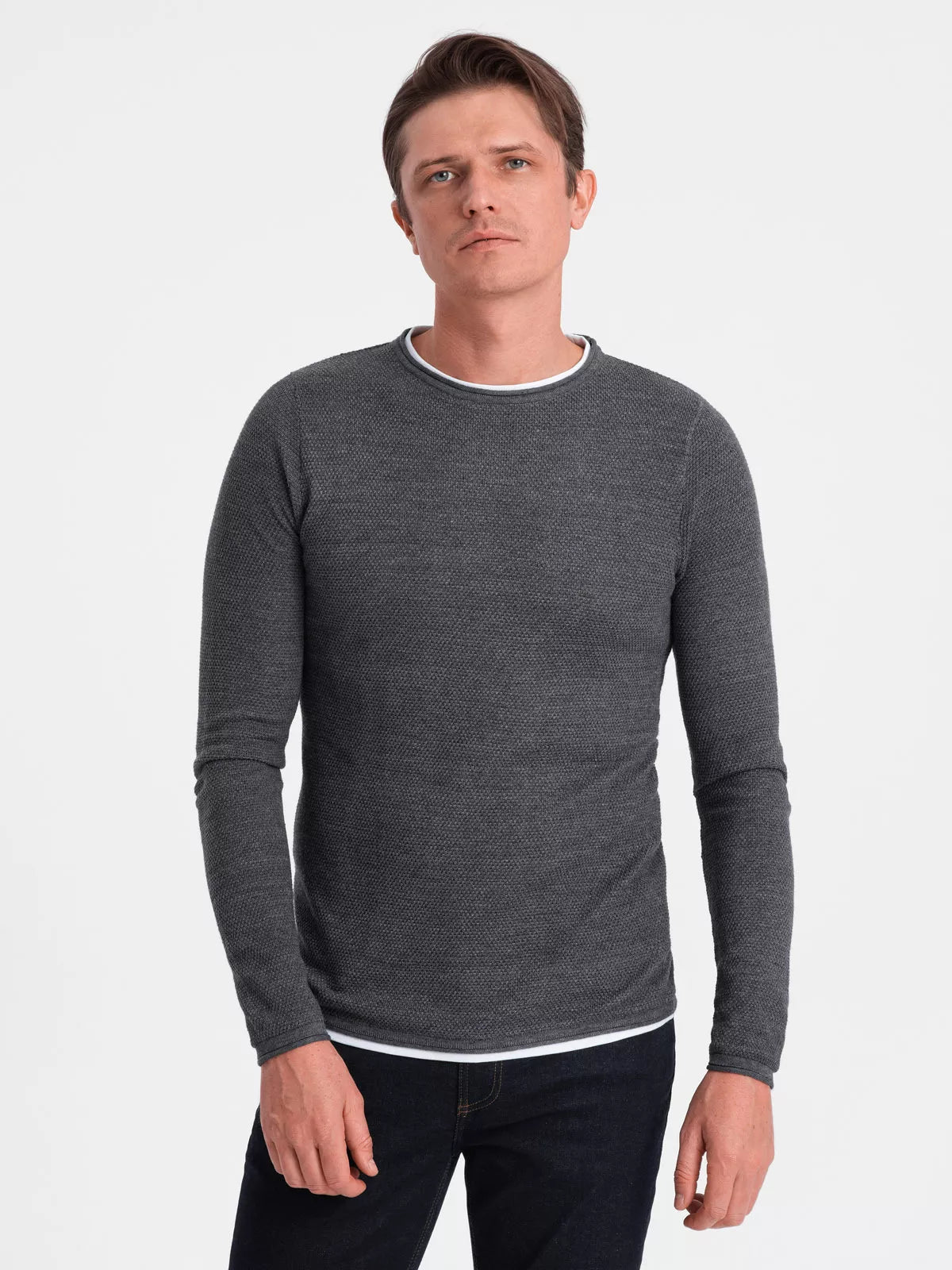 Men's dark gray sweater Finn