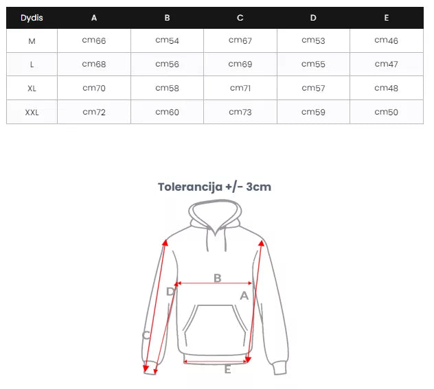 Men's black sweater Never give up