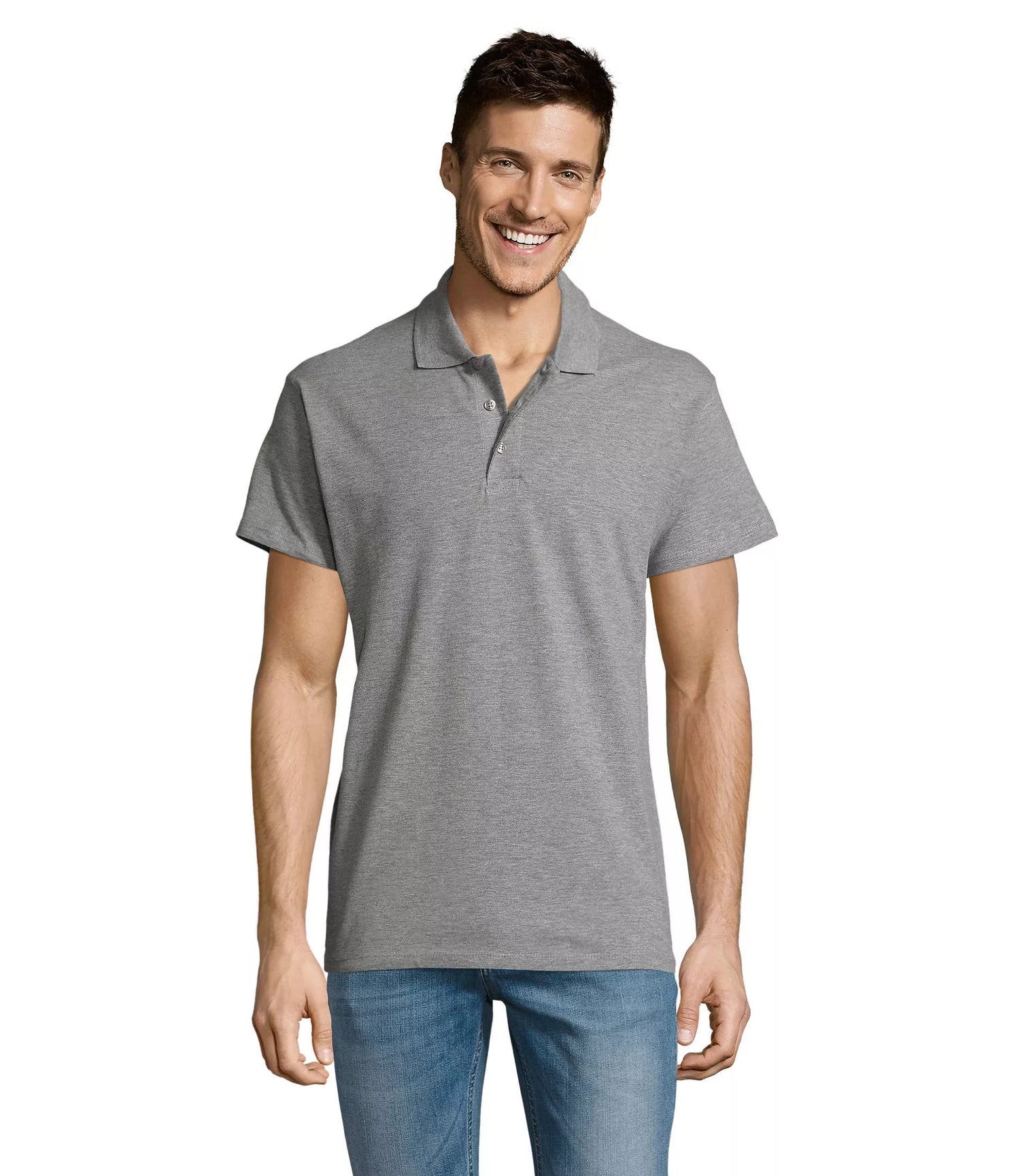 Men's dark gray polo shirt Summer