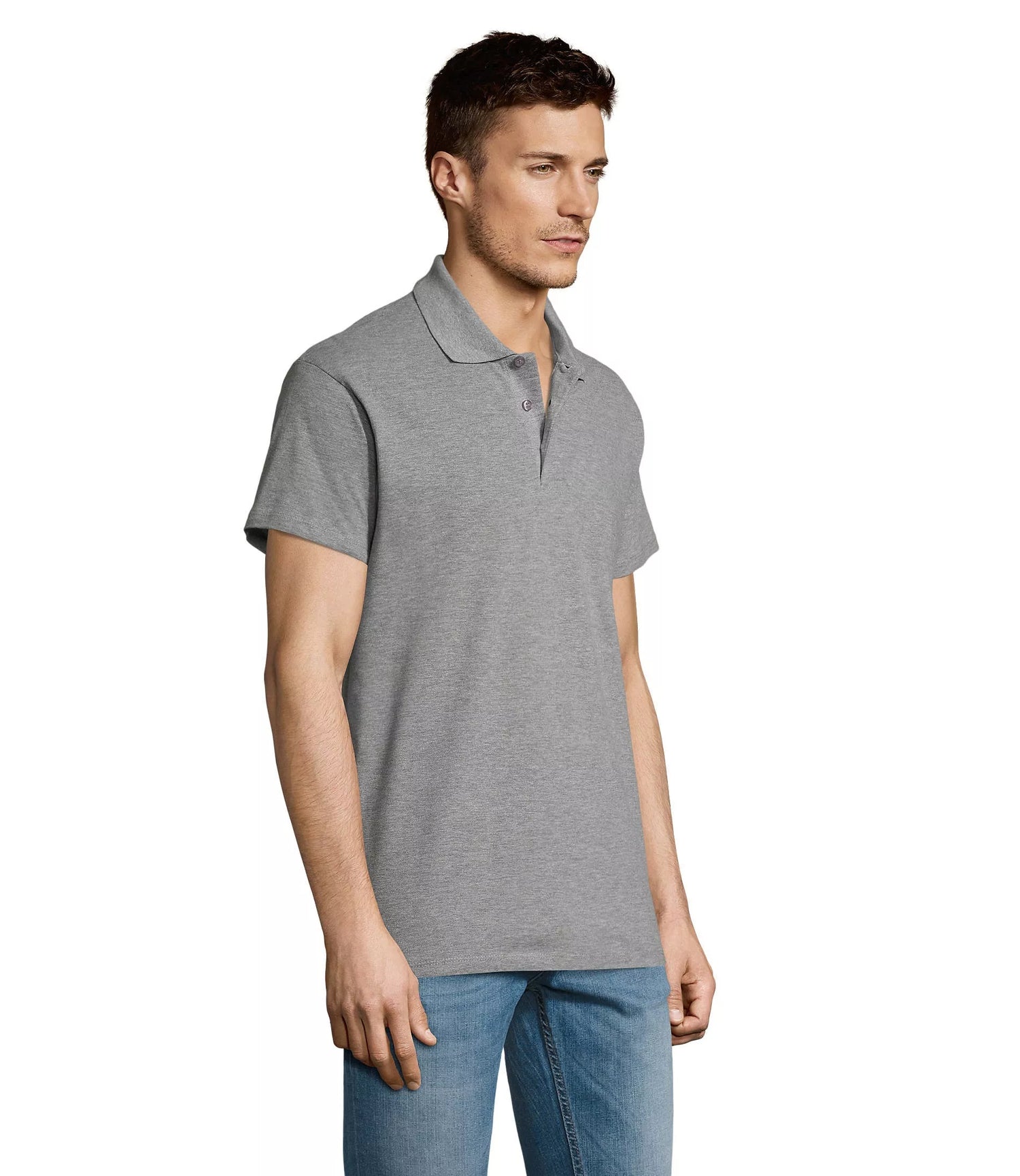 Men's dark gray polo shirt Summer