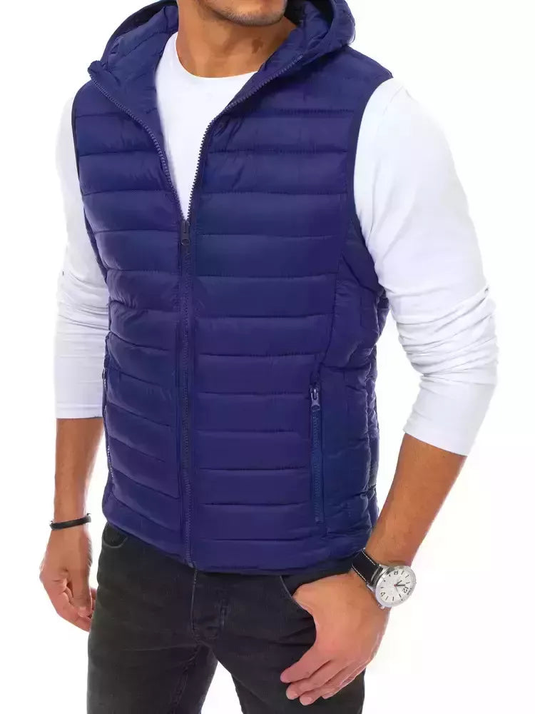 Men's dark navy blue vest Koser