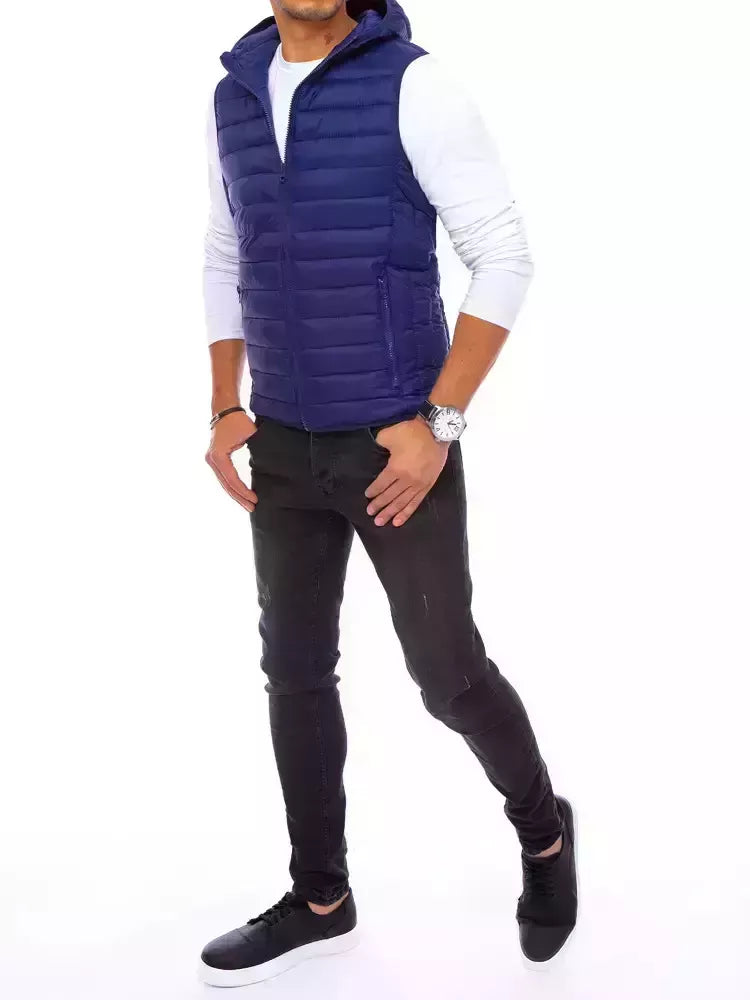 Men's dark navy blue vest Koser