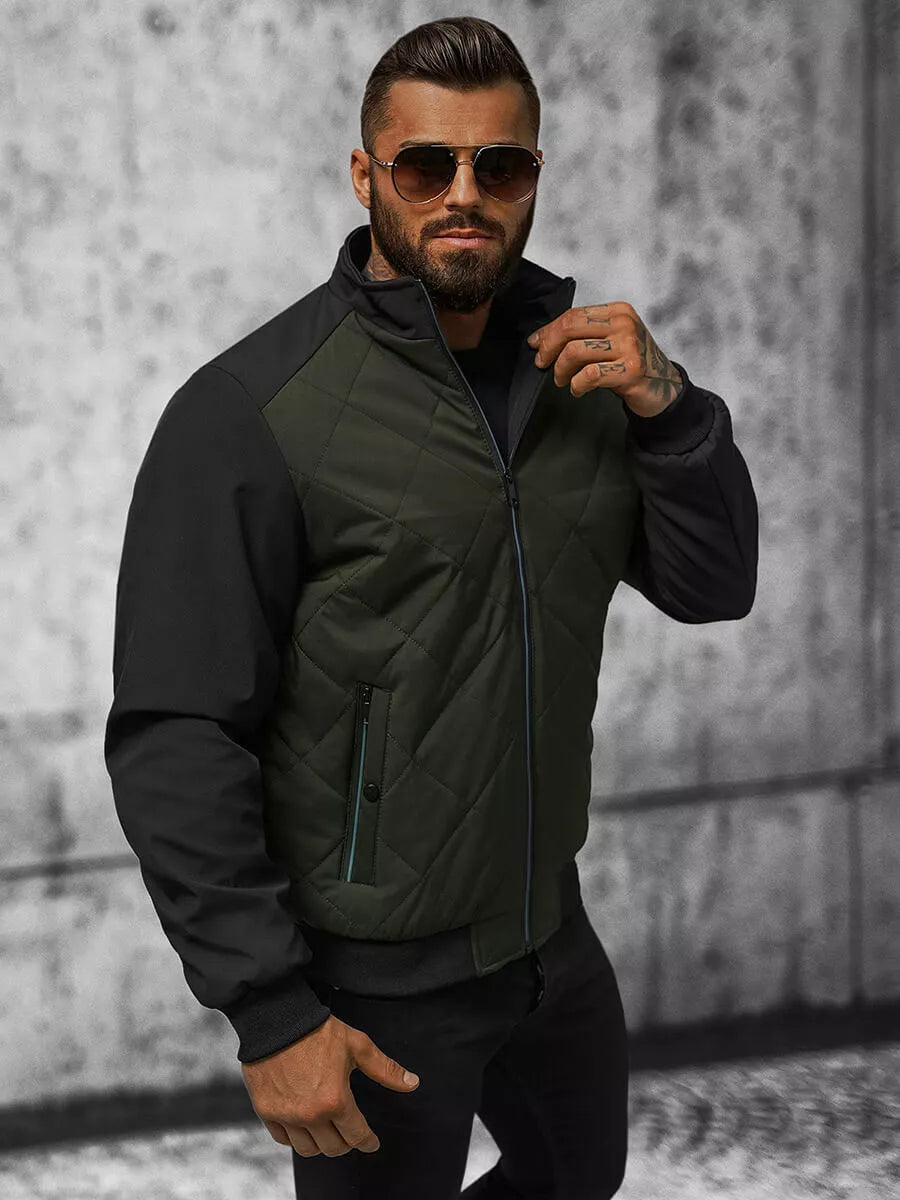 Men's dark green jacket Rober 
