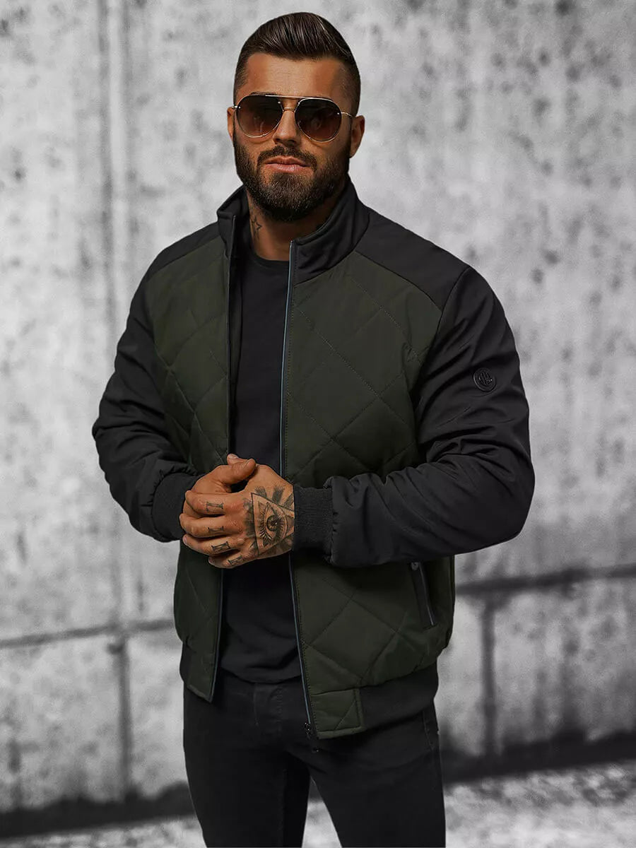 Men's dark green jacket Rober 