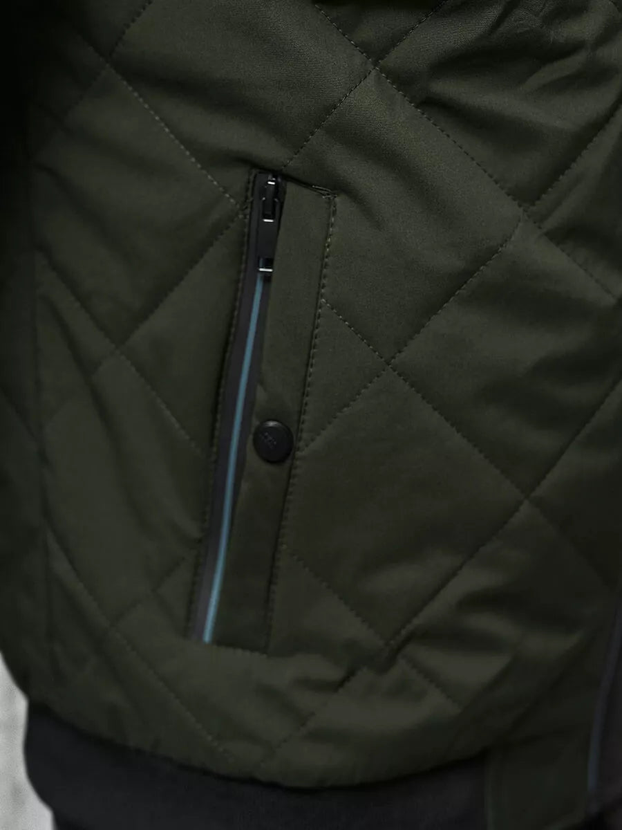 Men's dark green jacket Rober 