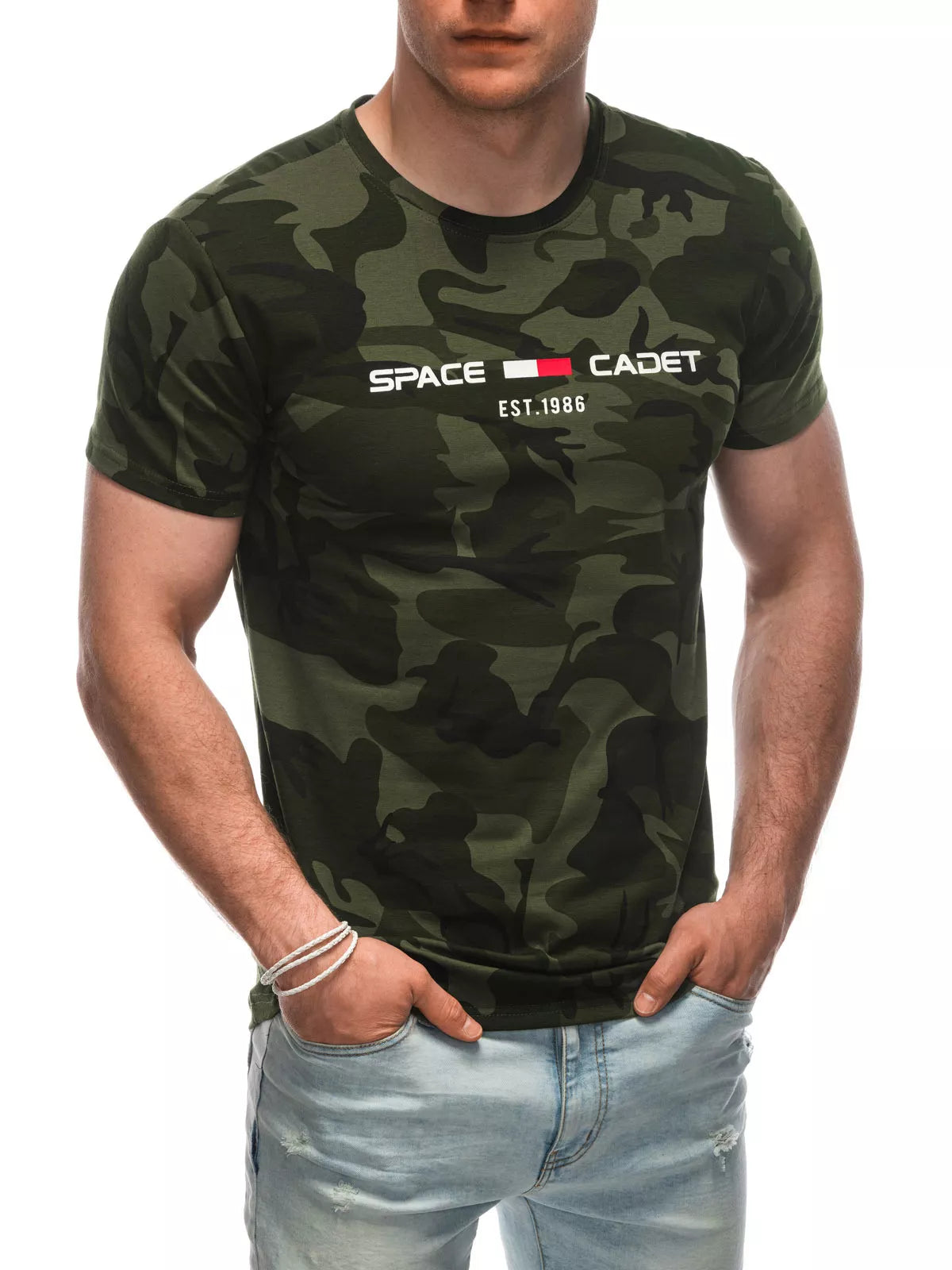 Men's dark green camouflage shirt Cadet