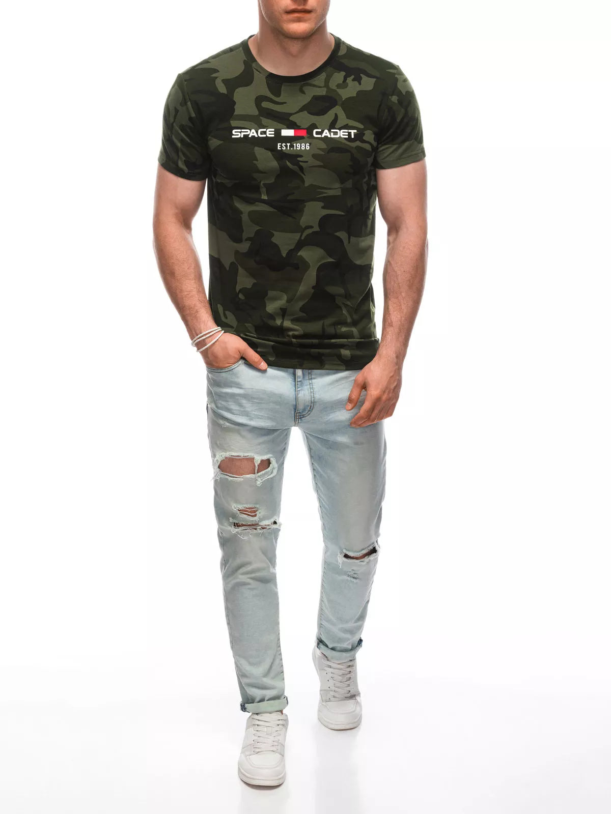 Men's dark green camouflage shirt Cadet