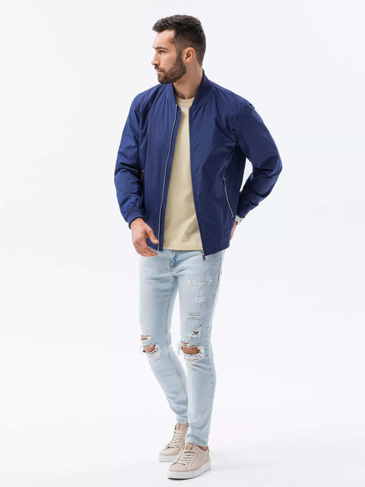 Men's dark blue jacket Cory