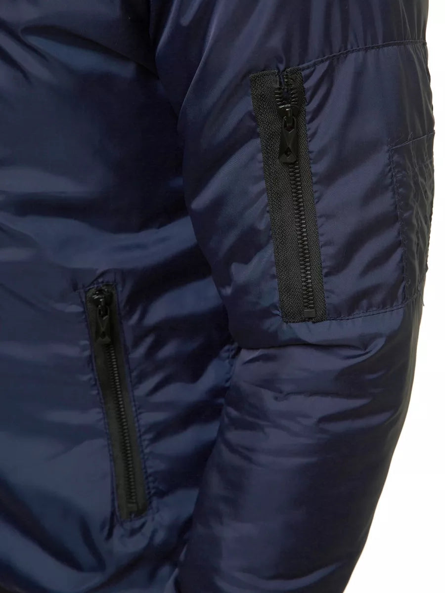 Men's dark blue jacket Route