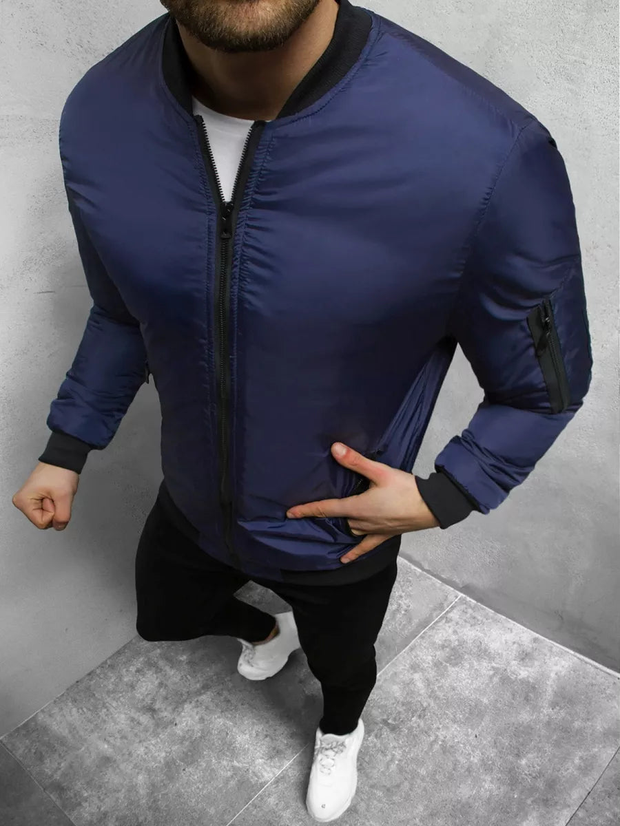 Men's dark blue jacket Route