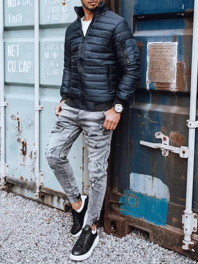 Men's dark blue jacket Tiful