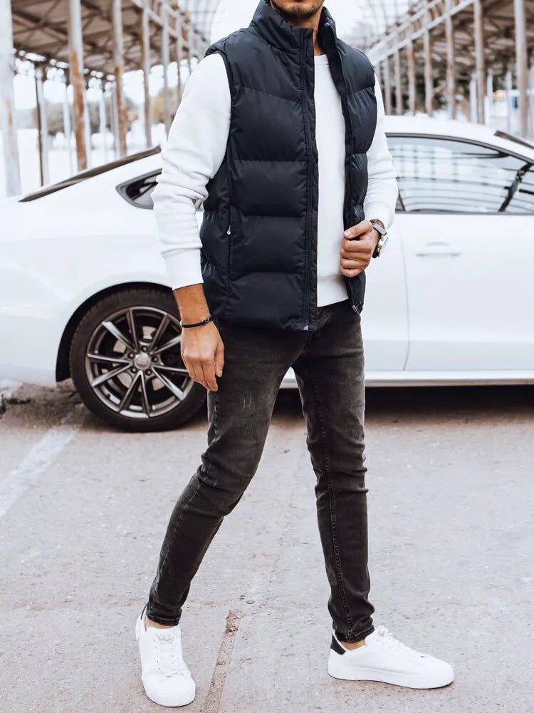 Men's dark blue vest Novar