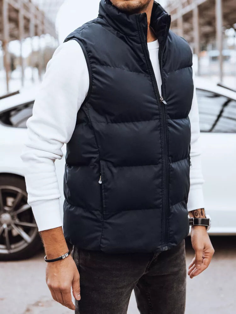 Men's dark blue vest Novar