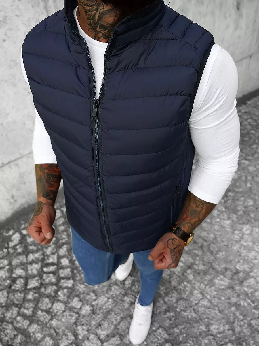 Men's dark blue vest Piko