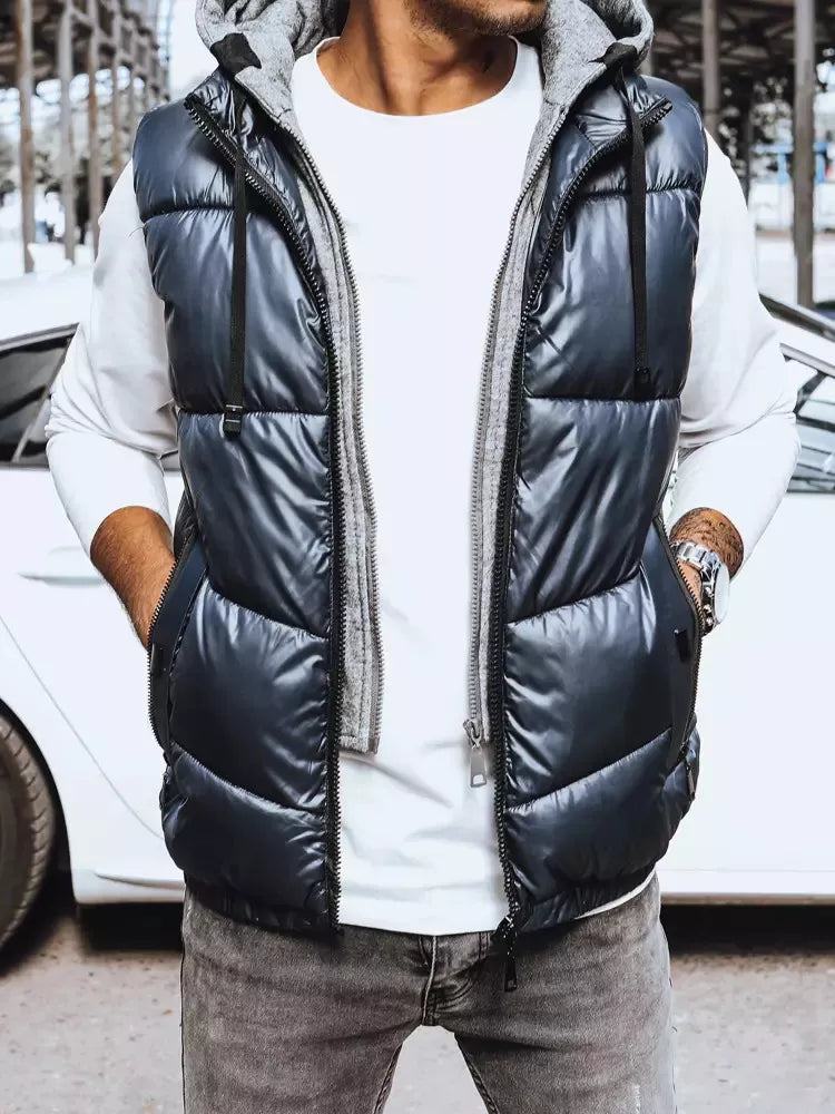 Men's dark blue vest Viko 