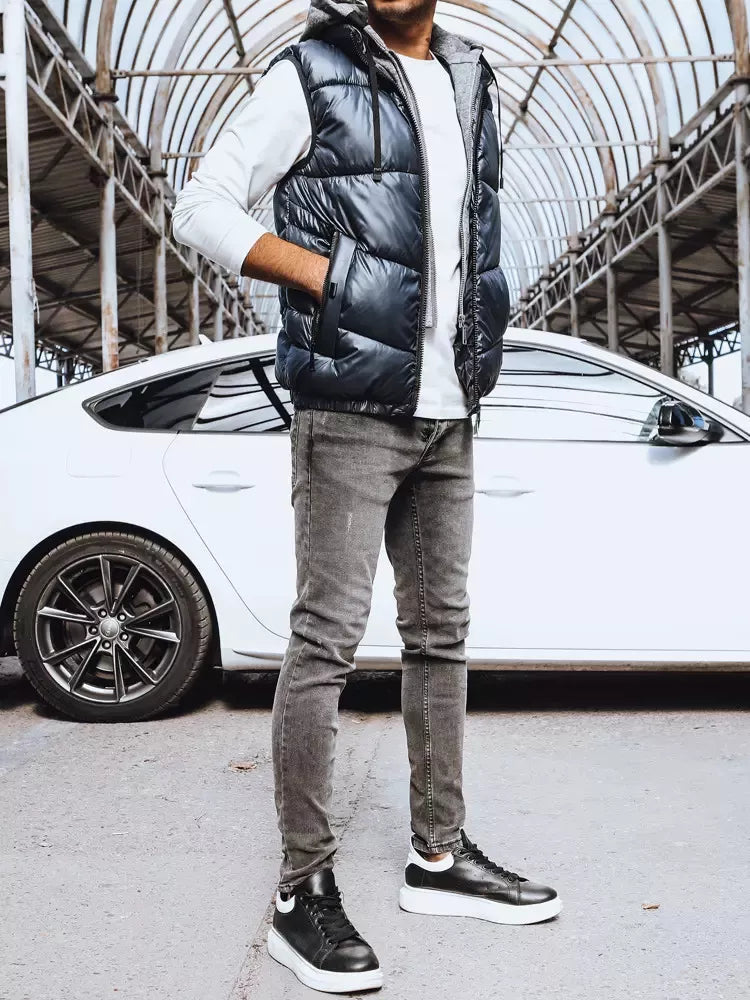 Men's dark blue vest Viko 