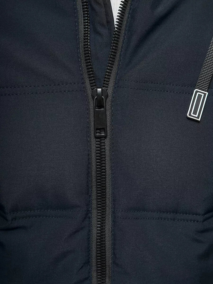 Men's dark blue winter jacket Rock
