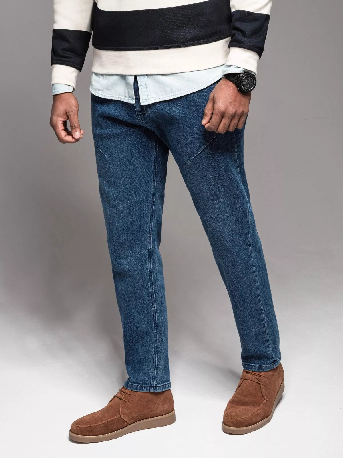 Men's dark blue jeans Carl