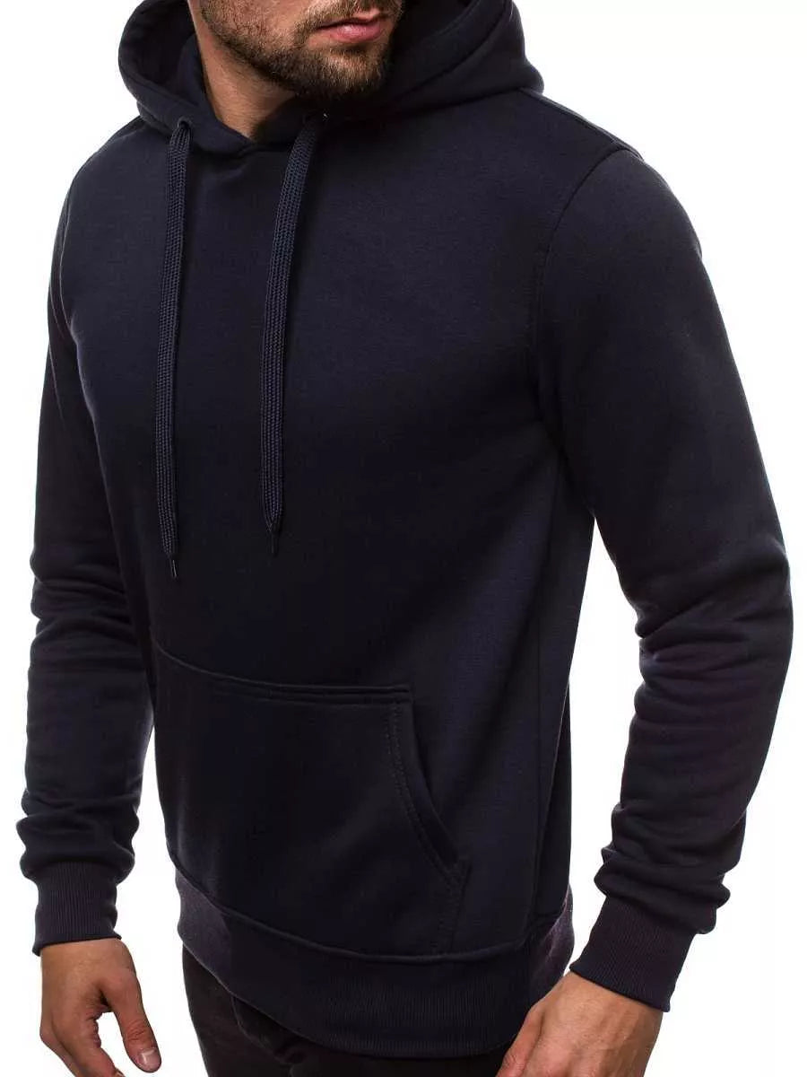 Navy blue men's hoodie Buvoli