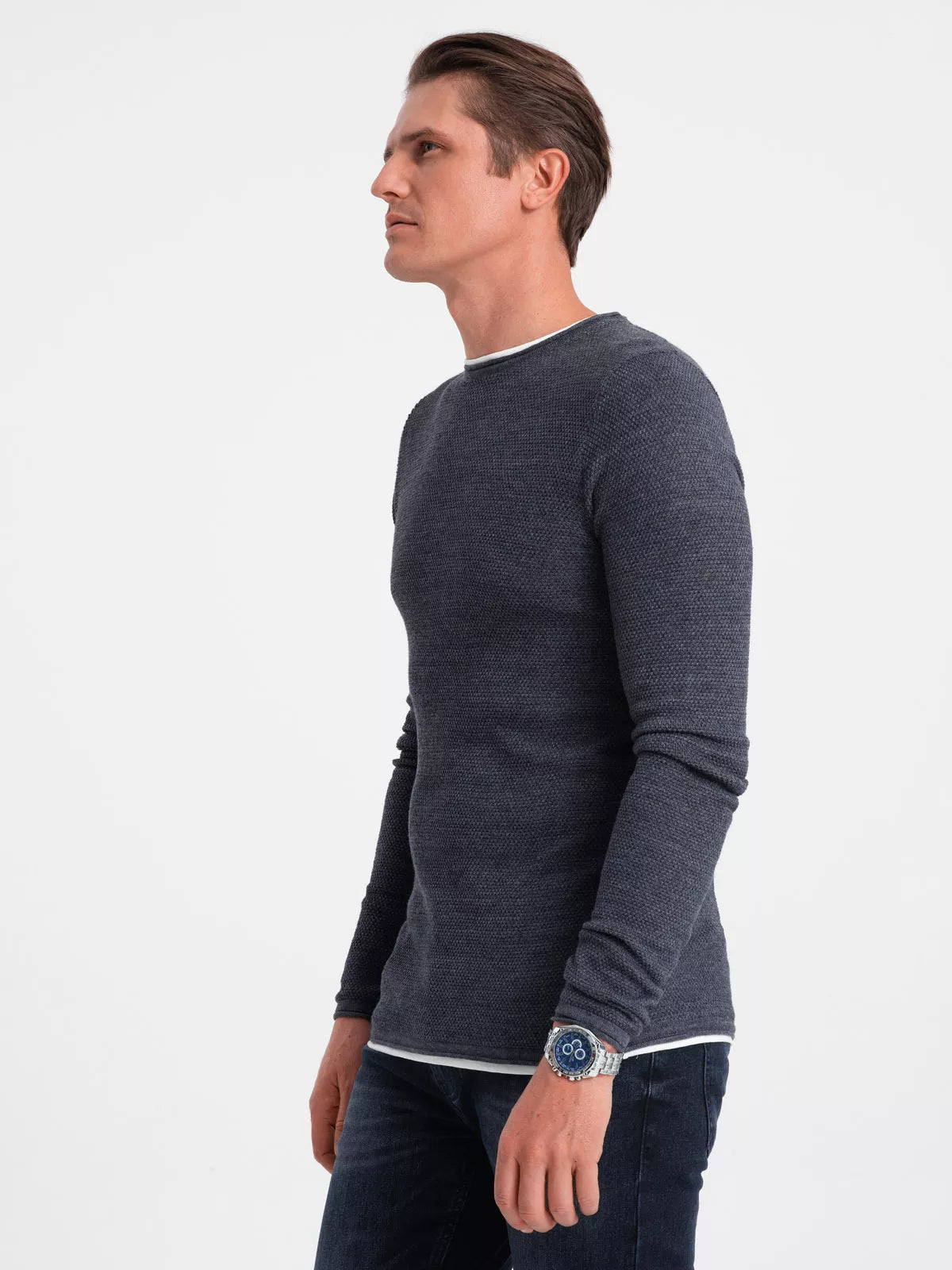 Men's navy blue sweater Finn