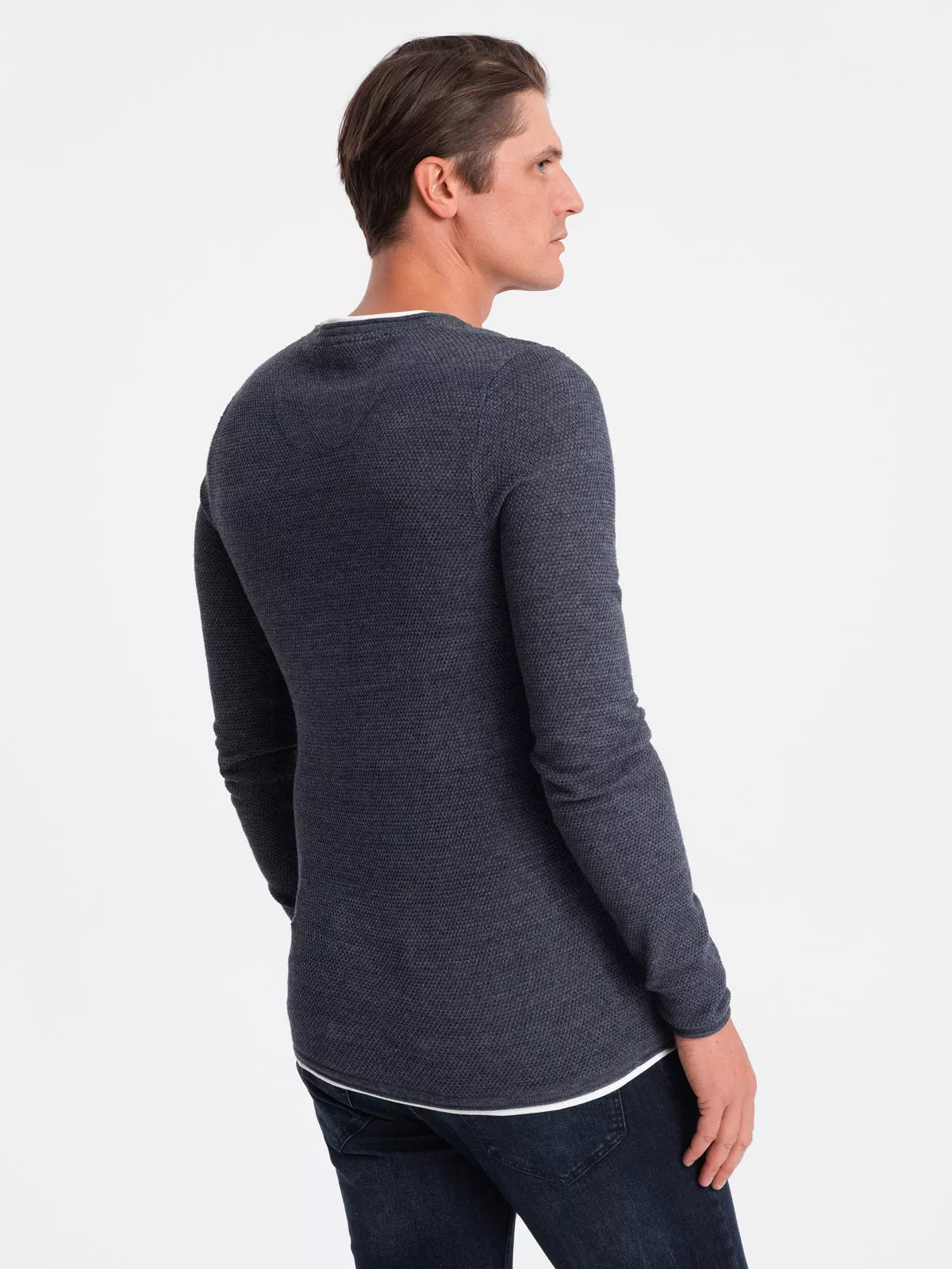 Men's navy blue sweater Finn