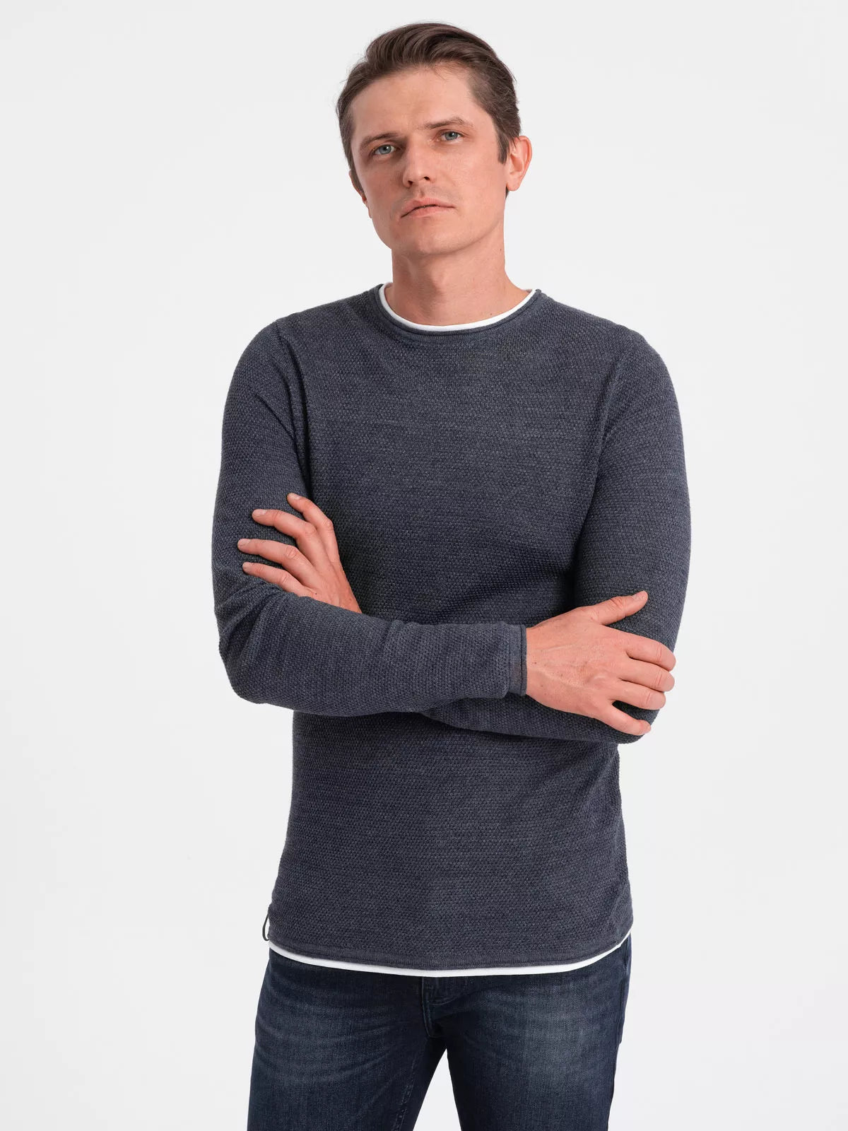 Men's navy blue sweater Finn