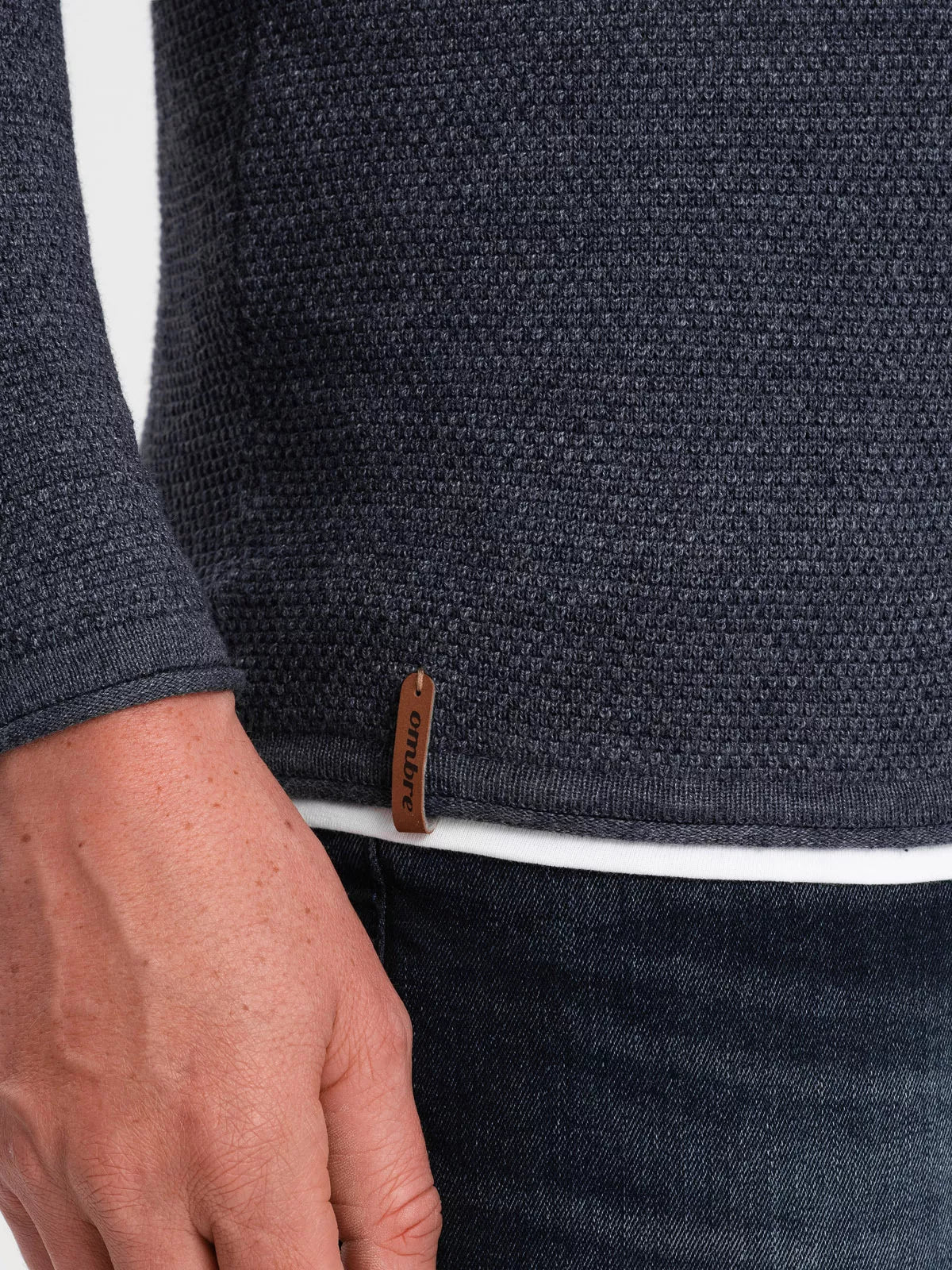 Men's navy blue sweater Finn