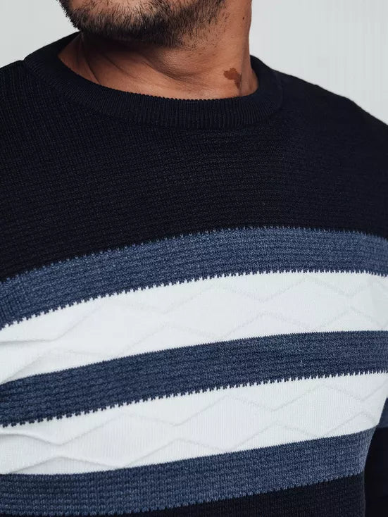 Men's dark blue sweater Firol