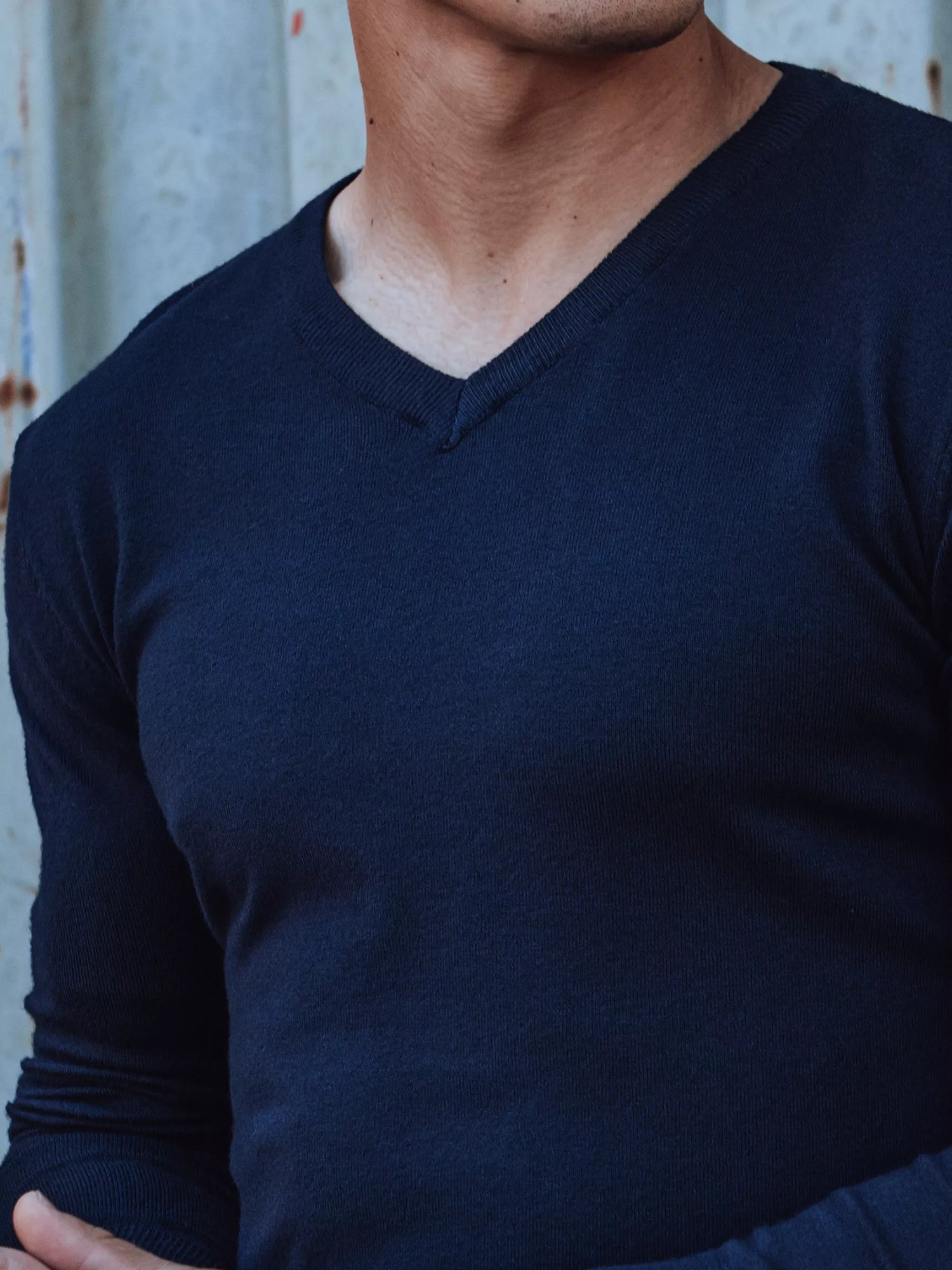 Navy blue men's sweater Henri