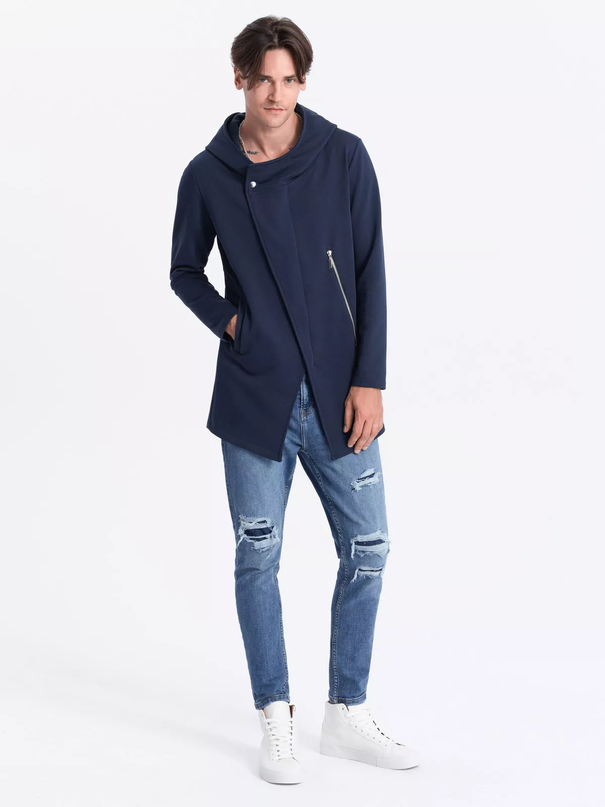 Men's dark blue sweater Hugo