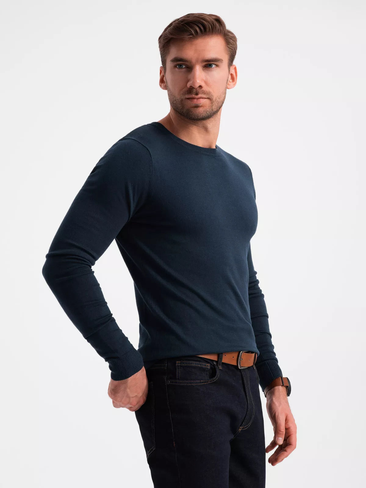 Men's dark blue sweater Oscar