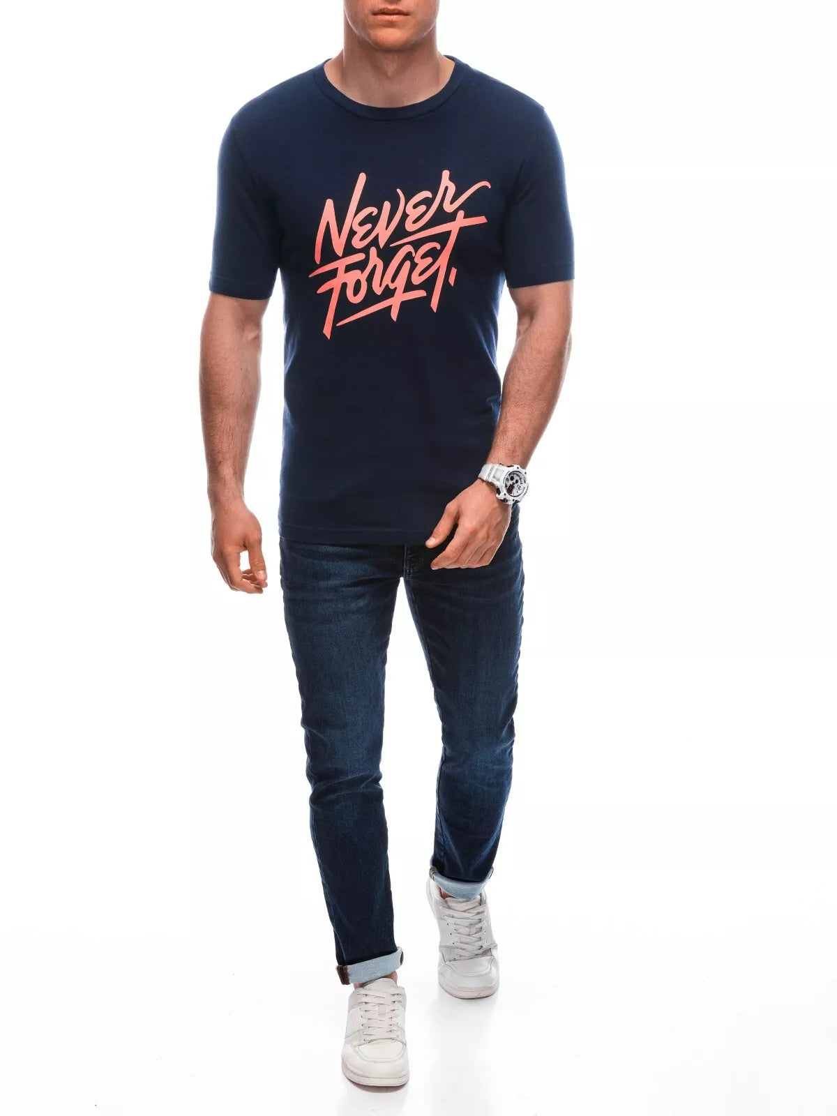 Men's dark blue Forget T-shirt