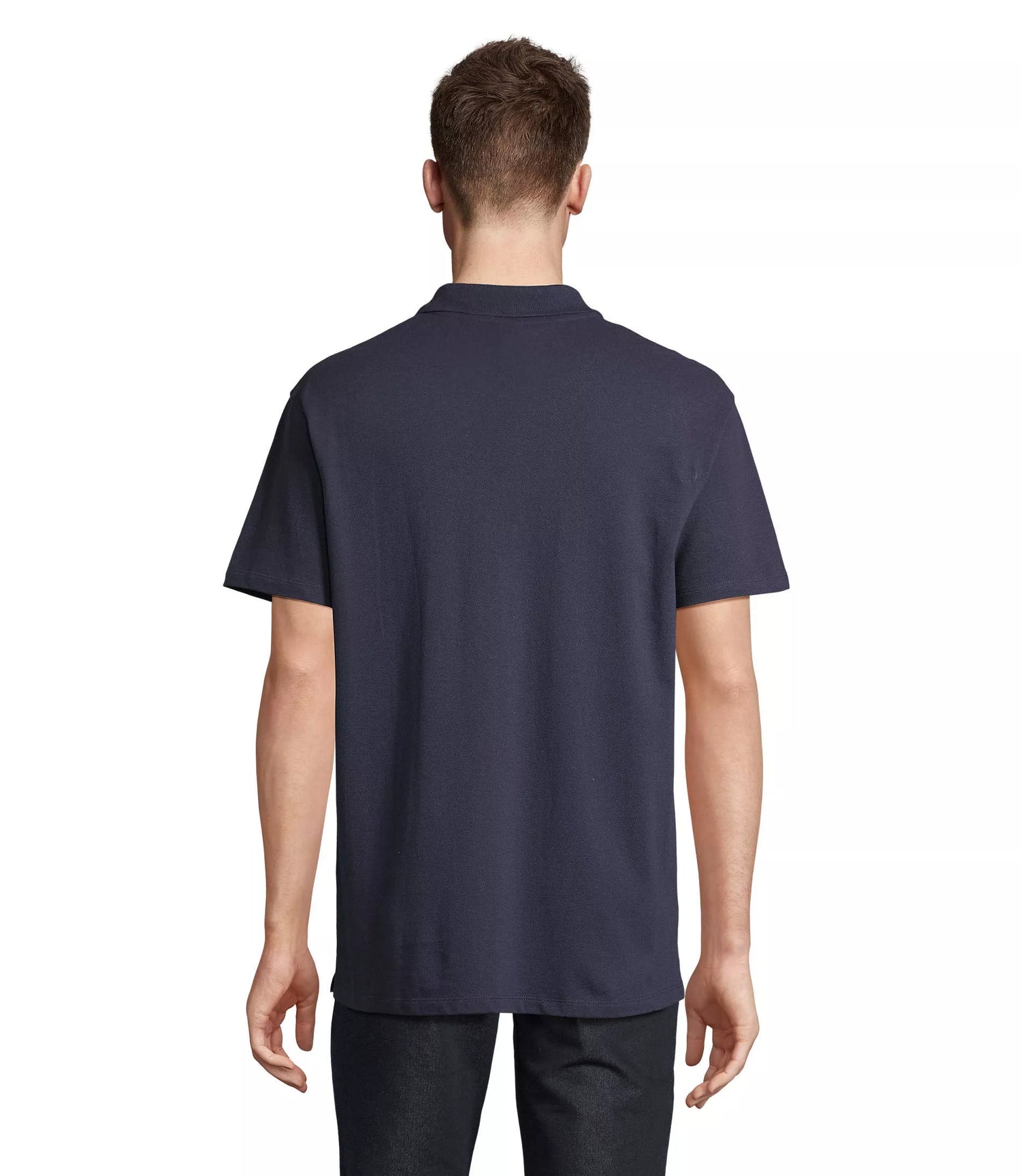 Men's navy blue polo shirt Summer