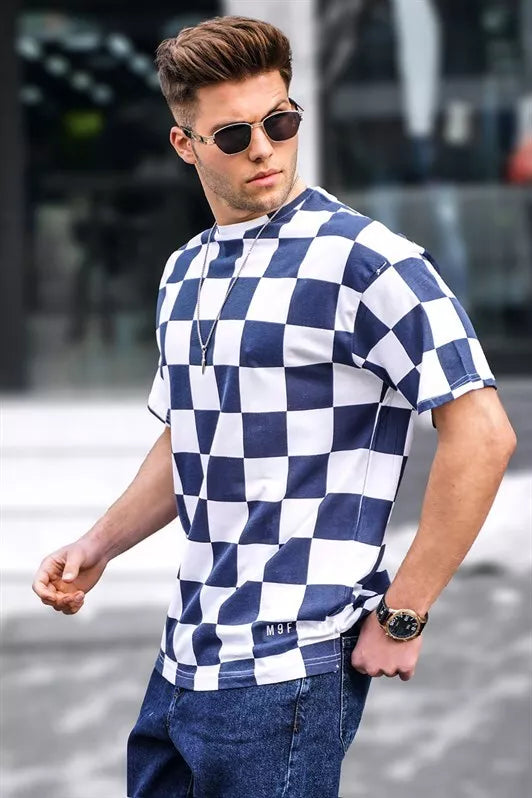 Men's dark blue shirt Francisco