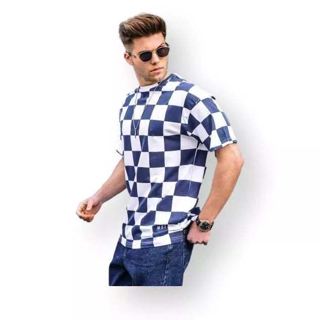 Men's dark blue shirt Francisco