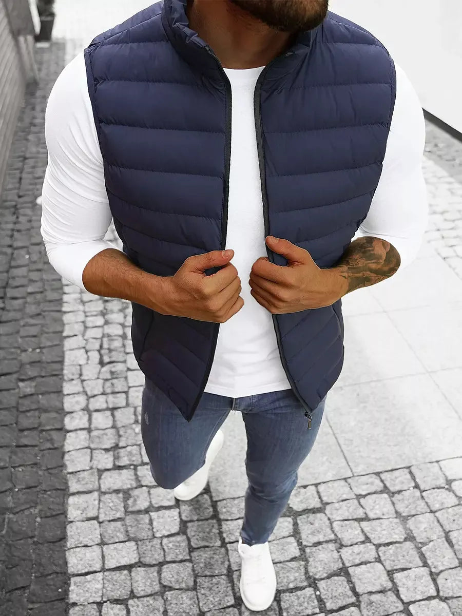 Men's vest in dark blue color Mira