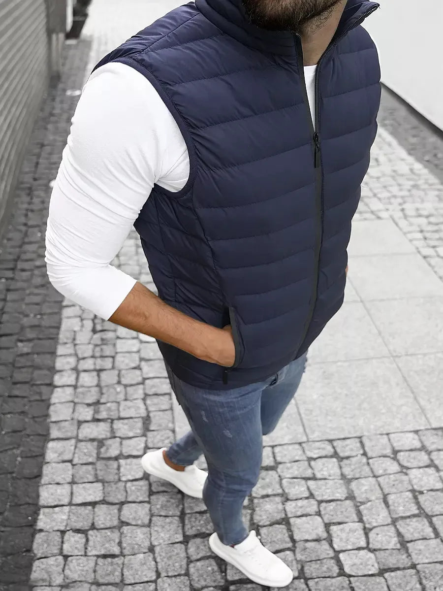 Men's vest in dark blue color Mira