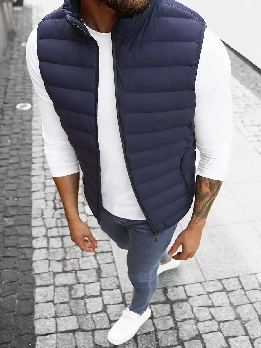 Men's vest in dark blue color Mira