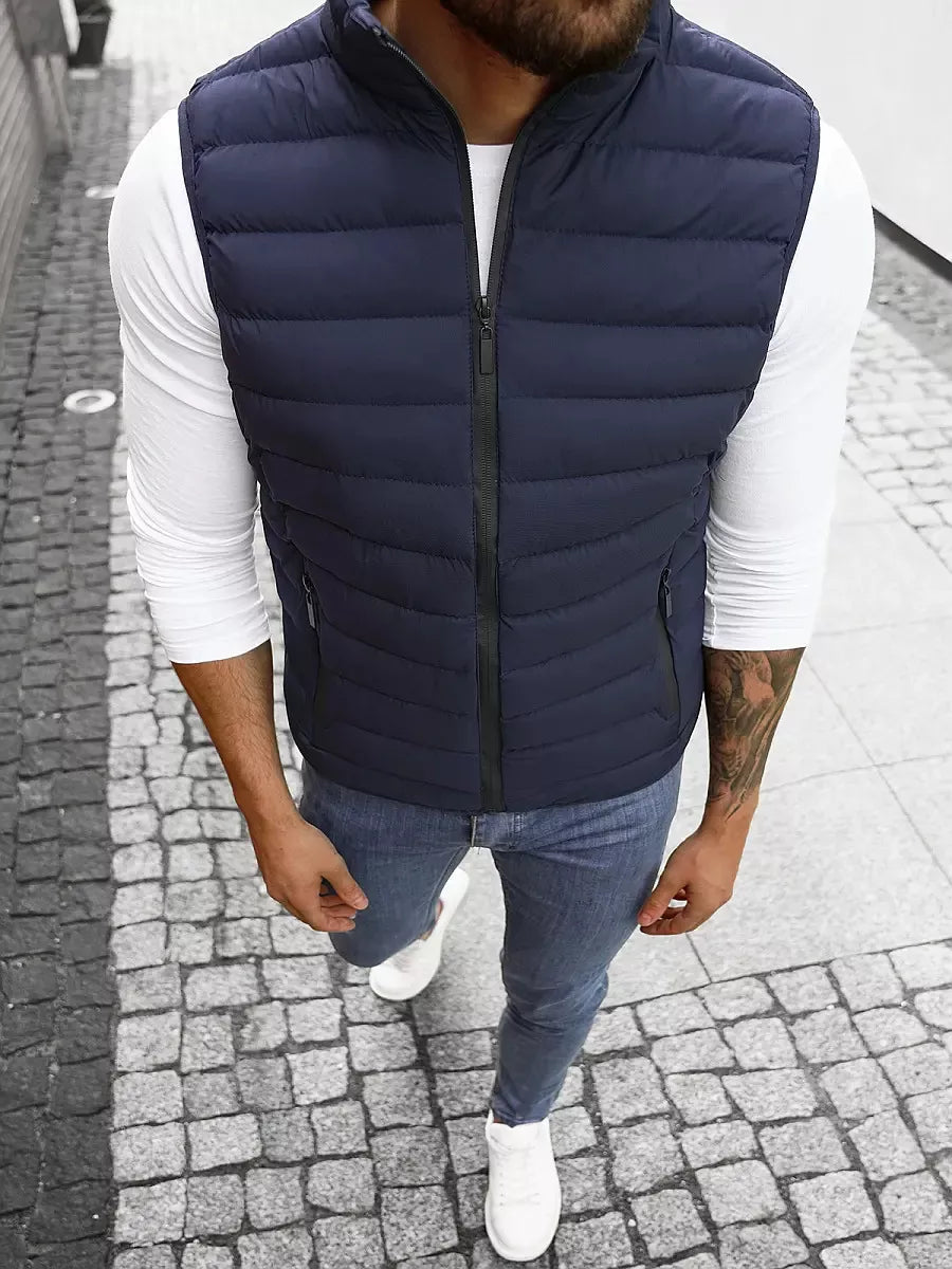 Men's vest in dark blue color Mira